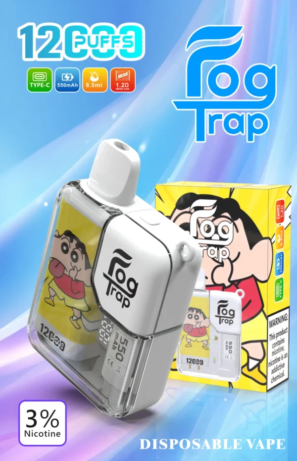 LABUBU & 蠟筆小新聯名款-Fog trap 12000口抛棄式